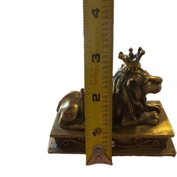 Vintage Borghese Recumbent Lion box. - Picture 4 of 7